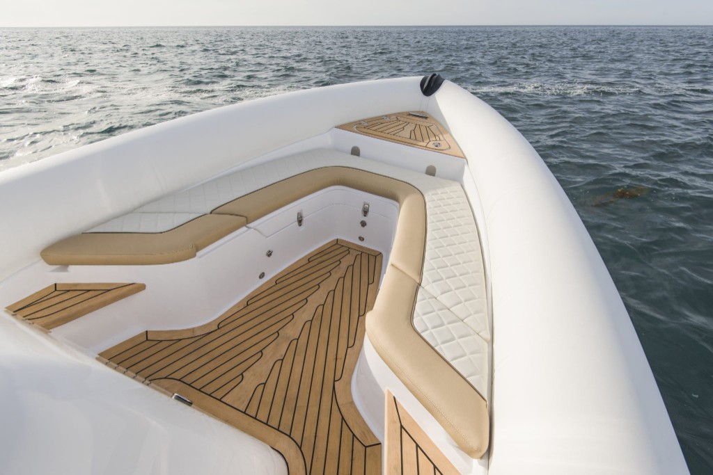 Ribeye Prime 821 Bow — FlexiTeek synthetic teak installation