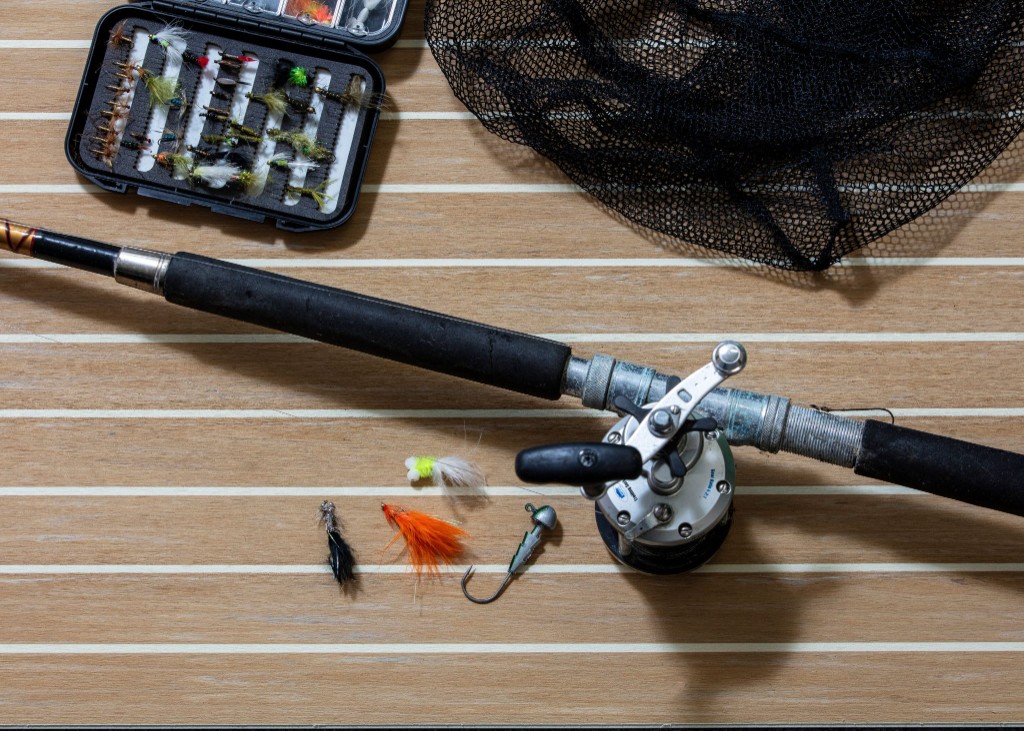 Scrubbed with Grey Caulking — Fishing — FlexiTeek synthetic teak installation